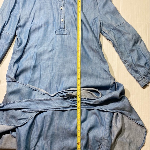 Current Air Anthropologie Los Angles Light Denim Long Sleeves Dress Size S - Picture 13 of 13